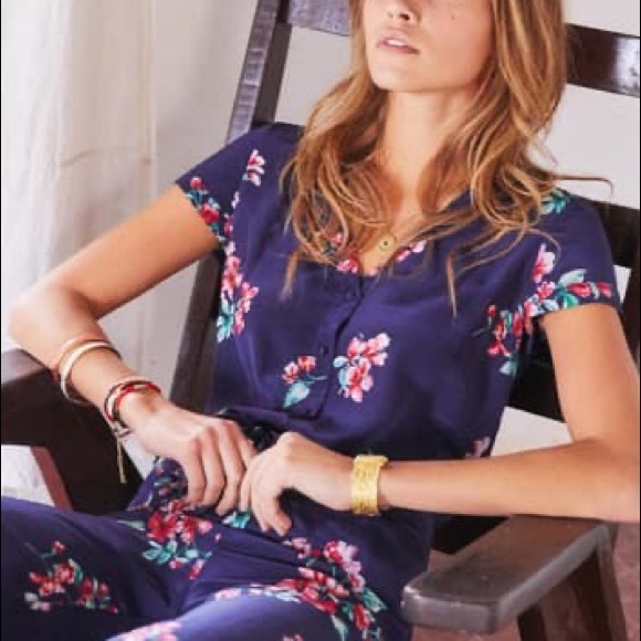 Sèzane Ava Floral Silk Jumpsuit - Picture 3 of 10